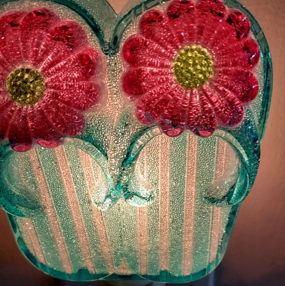 Night Light Blue And Pink Flip Flop Sandals Beach Ocean Summer - Picture 4 of 8